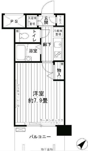 アルテーヌ新横浜 1010 間取り図