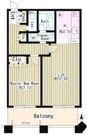 ディアマークスキャピタルタワー 5階 間取り図
