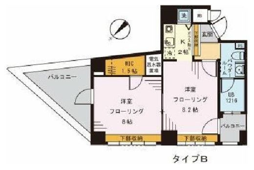 コンフォート東新宿 602 間取り図