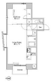 フルールＭ 5階 間取り図