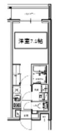 プライマル片瀬江ノ島 407 間取り図