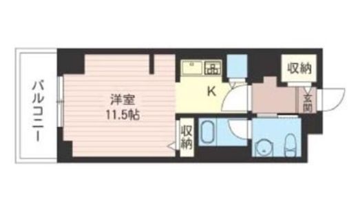 レジデンスシャルマン月島 705 間取り図