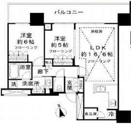 プラウドタワー小岩ファースト 20階 間取り図