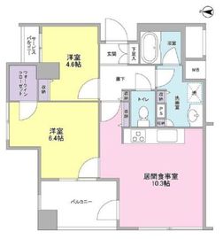 デュエット北千住セレナ 6階 間取り図