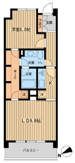 HF若林公園レジデンス 415 間取り図