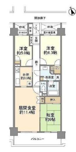 パセオTOKYOイースト 2階 間取り図