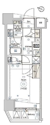 SYFORME TSUNASHIMA (シーフォルム綱島) 3階 間取り図
