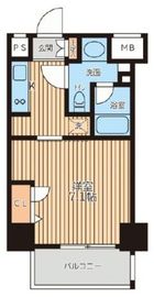 レジディア新横浜 701 間取り図