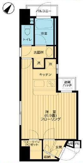 グランドパーク渋谷ブランシェ 2階 間取り図