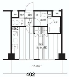 麻布イーストコア 202 間取り図