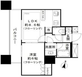 カテリーナ三田タワースイート イーストアーク 10階 間取り図