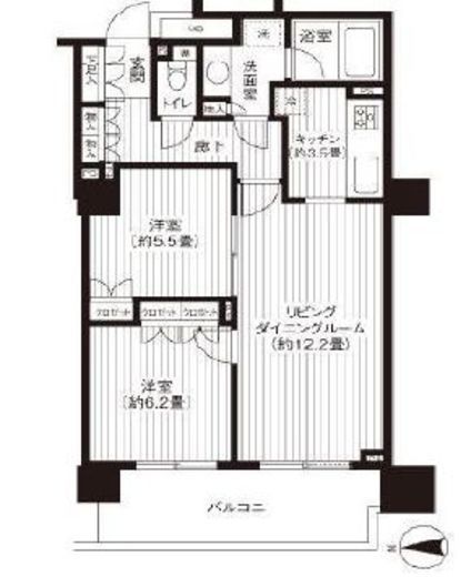 ル・サンクアイリスタワー 4階 間取り図