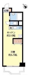 築地永谷コーポラス 3階 間取り図