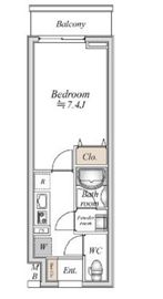 Bandoubashi Rental Apartment 1003 間取り図