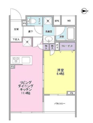 デュエット北千住マキア 214 間取り図