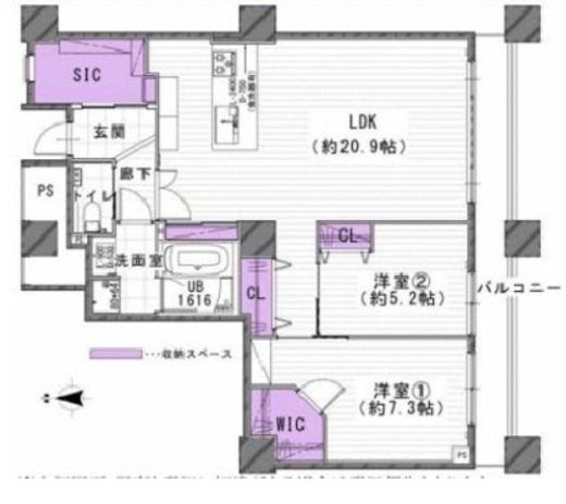 西戸山タワーホウムズ 15階 間取り図