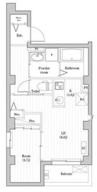 Chataigne Foret Otemachi 401 間取り図