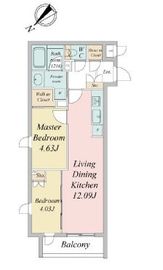 LiveCasa文京千石Ⅰ (ライブカーサ文京千石Ⅰ) 303 間取り図