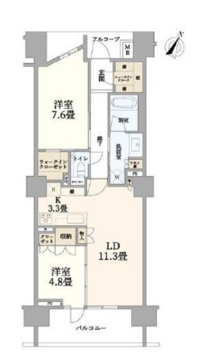 ドレッセWISEたまプラーザ 4階 間取り図