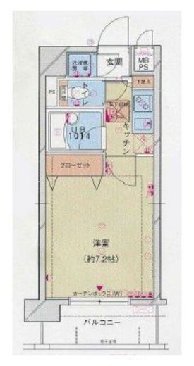 パレステュディオ赤坂 503 間取り図
