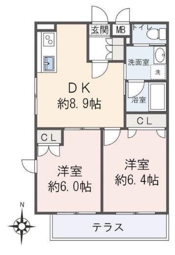 元麻布テラス 301 間取り図