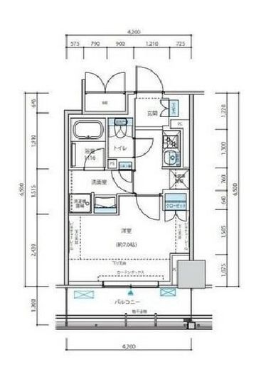 リージア海老名ビナフロント 910 間取り図