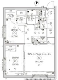 グローリオシェルト池袋Ⅱ 206 間取り図
