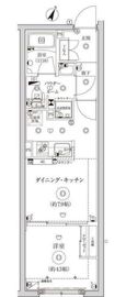 グローリオシェルト池袋Ⅱ 208 間取り図