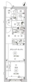 グローリオシェルト池袋Ⅱ 407 間取り図