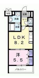 ソレアード志茂 503 間取り図