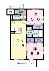 ソレアード志茂 301 間取り図