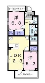 ソレアード志茂 208 間取り図