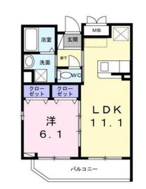 ブルームオアシス 303 間取り図