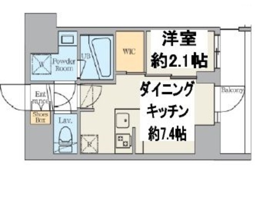 クレストコート東日暮里 307 間取り図