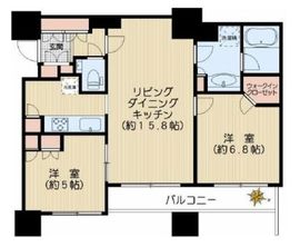 ザ・タワー小石川 8階 間取り図