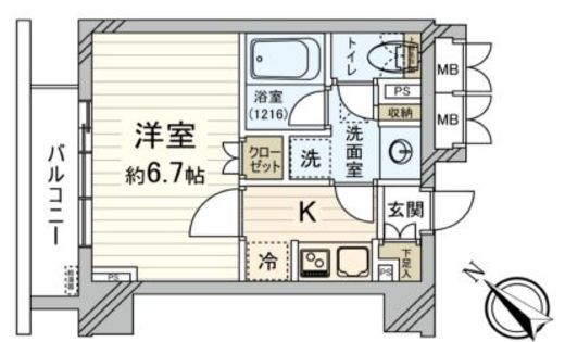 クオリア銀座やま祢ビル 4階 間取り図