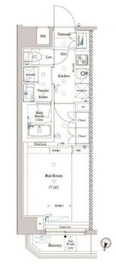 アクサスレジデンス外苑 2階 間取り図