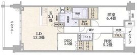 ブランズ市が尾ヒルトップ 6階 間取り図