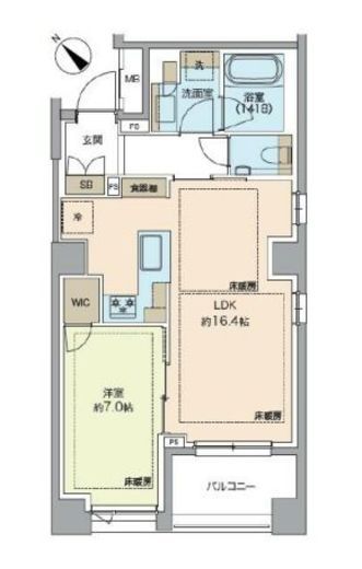 レガシス代官山 3階 間取り図