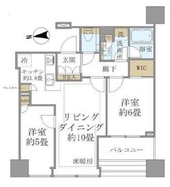白金ザ・スカイ 13階 間取り図