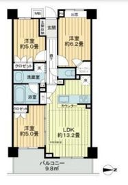 ライオンズ石神井サウスマークス 1階 間取り図
