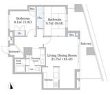 スクマスト関口 9階 間取り図