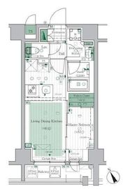 グレンドール五反田 6階 間取り図
