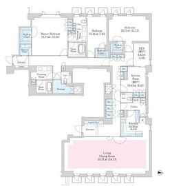 青山タウンハウスアネックス 202 間取り図