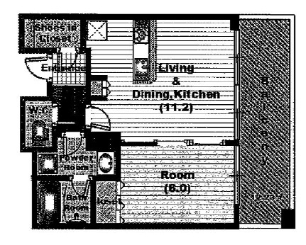 スカイフォレストレジデンス　タワー&スイート 18階 間取り図