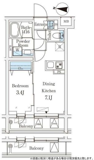 ラティエラ品川西大井 111 間取り図