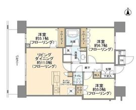 THE TOYOSU TOWER 15階 間取り図