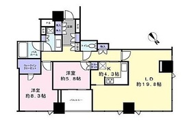 シティタワー有明 22階 間取り図