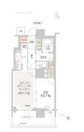 リーフィアタワー海老名ブリスコート 4階 間取り図
