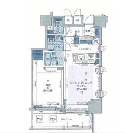 グランベル西早稲田ラフィーネ 6階 間取り図